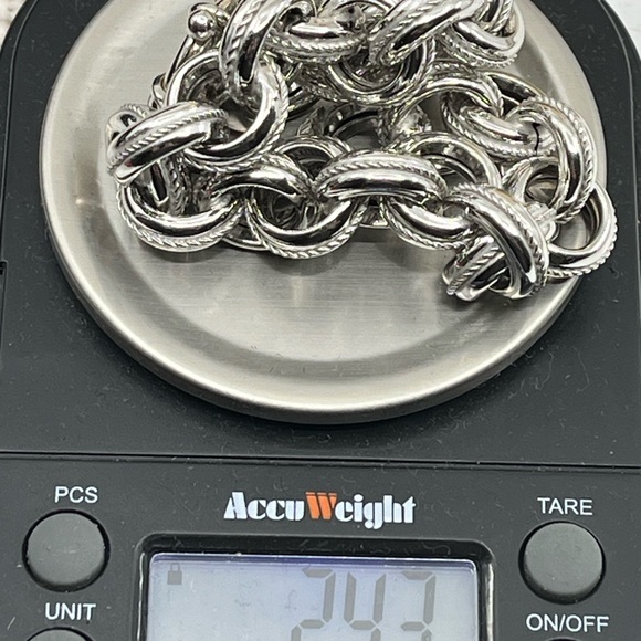 Vintage Milor Italy Epiphany 925 Sterling Silver Chain Bracelet - Picture 14 of 14